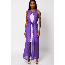 Load image into Gallery viewer, Spotted &amp; Chiffon Overlay Maxi Dress Ex-Branded-Women - Apparel - Dresses - Evening-Sassy Dutch